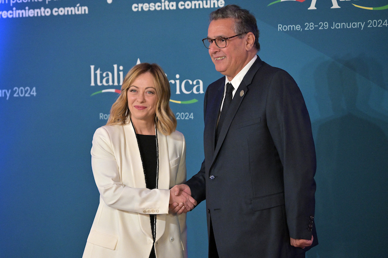 Akhannouch s'entretient à Rome avec la présidente du Conseil des ministres italien