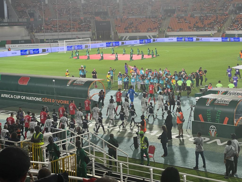 CAN 2023 : le Maroc et l'Afrique du Sud se quittent sur un nul en première mi-temps