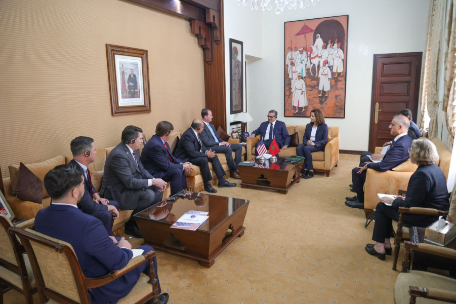 Aziz Akhannouch reçoit une délégation de membres du Congrès américain