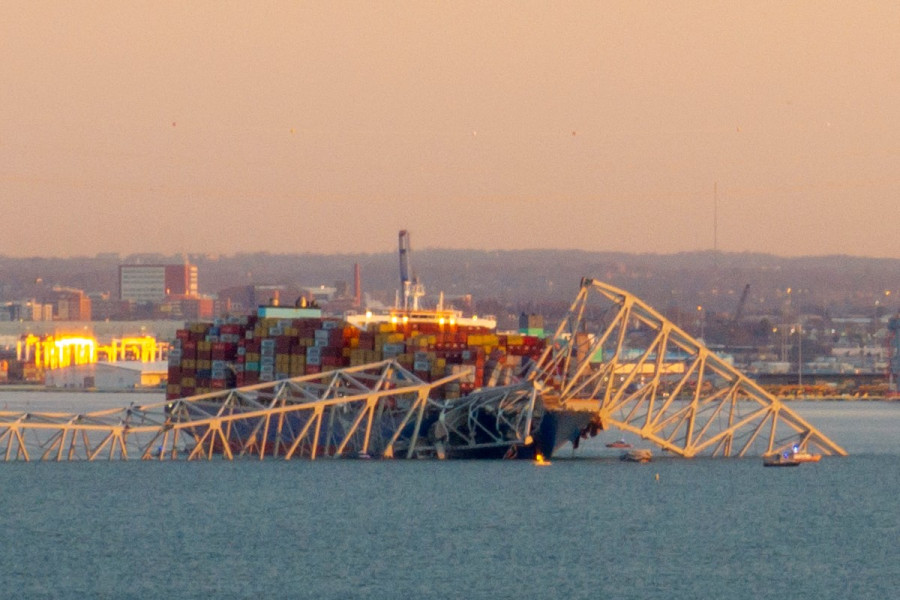 Etats-Unis: un grand pont de Baltimore s'effondre, percuté par un navire