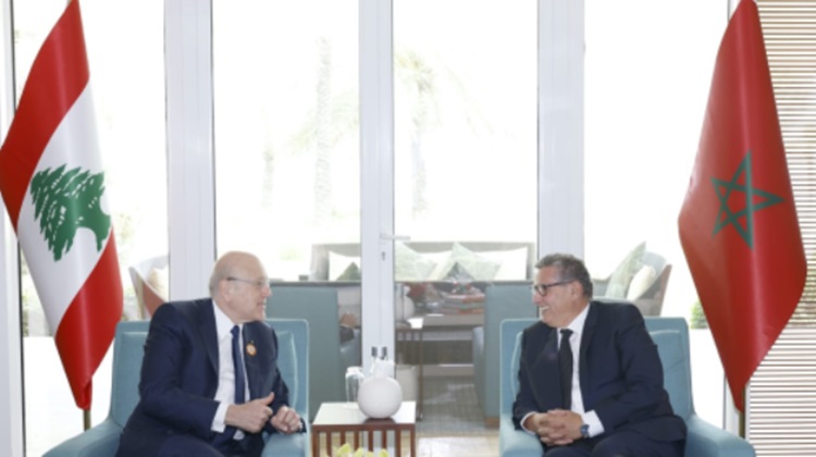 Manama: Akhannouch s'entretient avec le chef du gouvernement libanais
