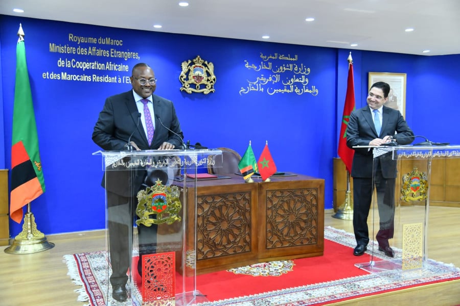 La Zambie salue l’Initiative Atlantique de SM le Roi en faveur des pays du Sahel 