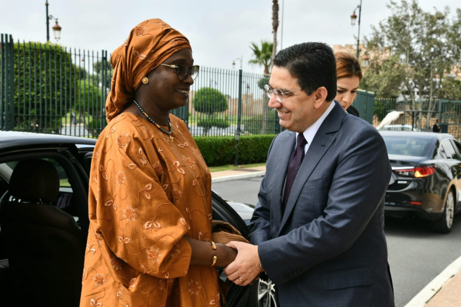 M. Nasser Bourita et Mme Yassine Fall