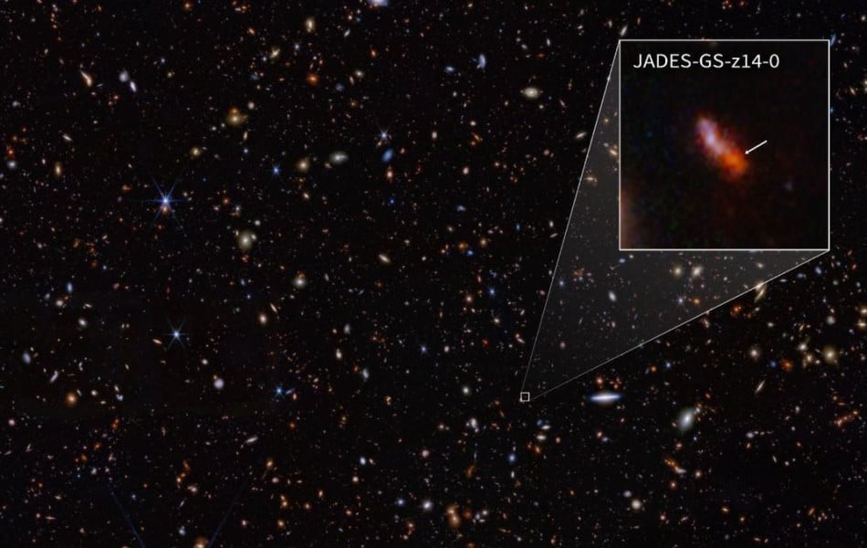 Le télescope James Webb détecte la plus lointaine des galaxies connues