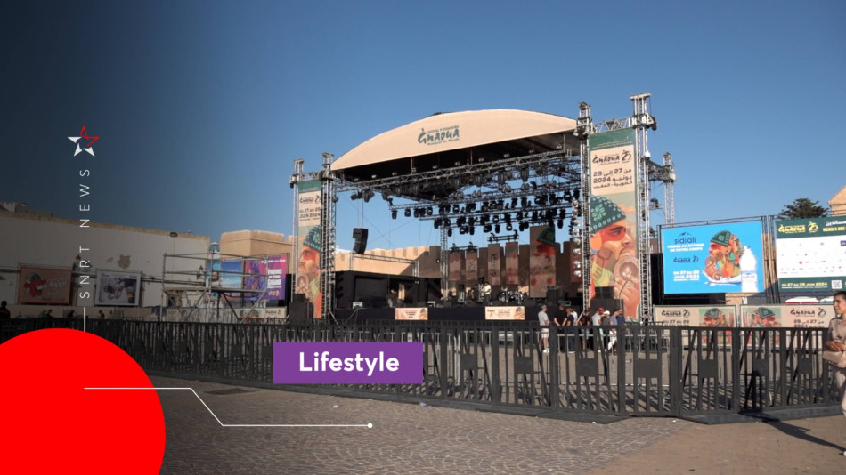 Les préparatifs du festival Gnaoua