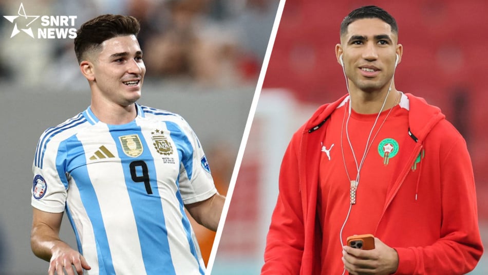 Julián Álvarez é achraf hakimi