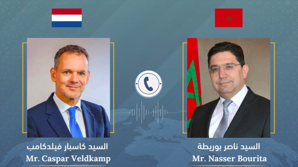 Entretien téléphonique de M. Bourita avec le ministre des Affaires étrangères du Royaume des Pays-Bas