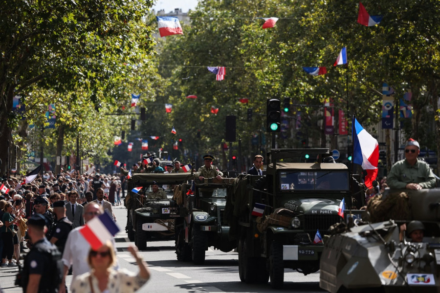 Paris commémore sa libération, Macron célèbre une France surmontant ses "divisions"