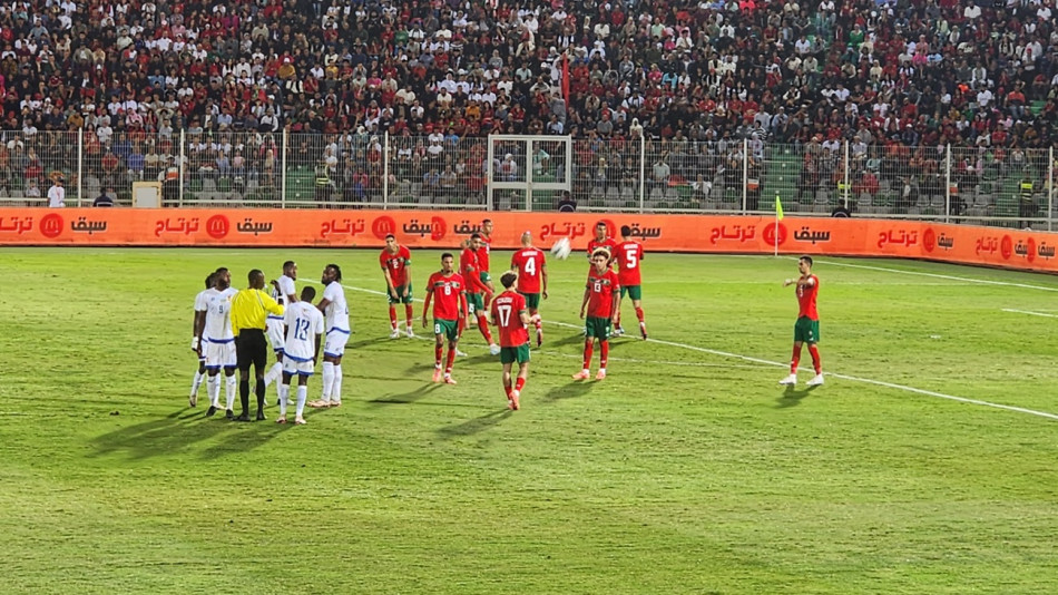 نهاية الشوط الأول بتقدم الأسود أمام إفريقيا الوسطى
