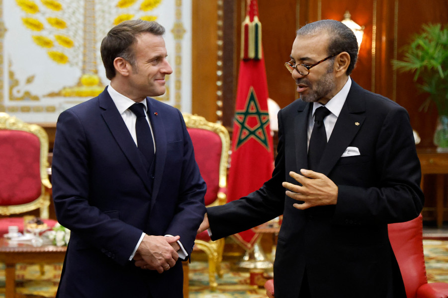 SM le Roi et Emmanuel Macron