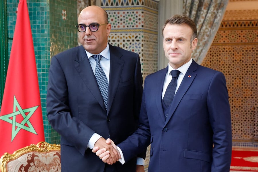 Le Président français Emmanuel Macron reçoit M. Ould Errachid