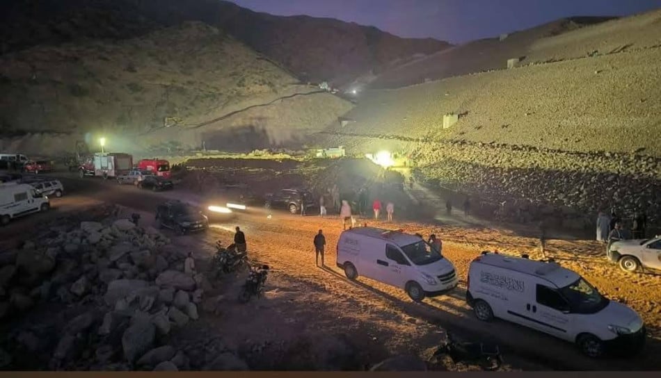 Taroudant: récupération des corps des 5 victimes de l'explosion d'un tunnel du barrage El Mokhtar Soussi