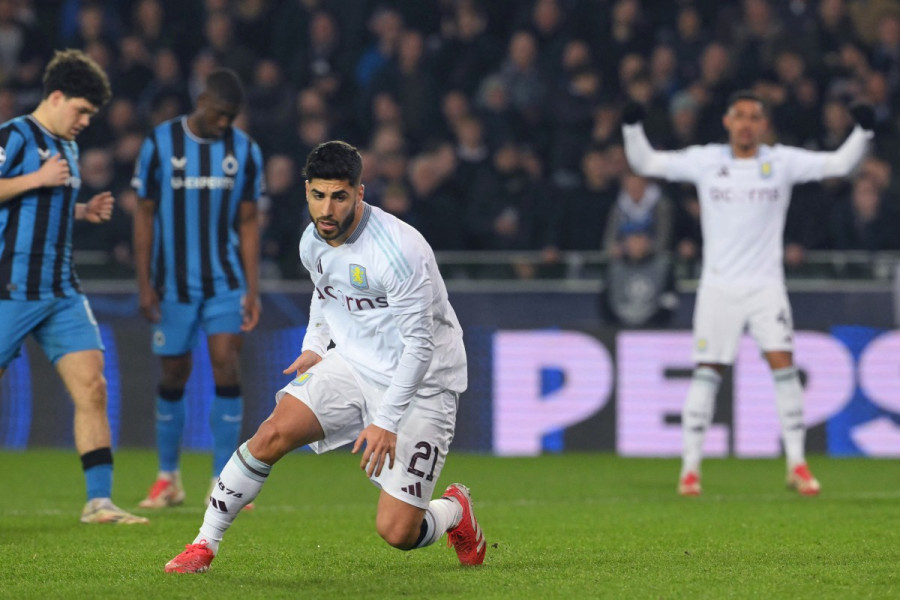 Ligue des champions: Aston Villa s'impose à Bruges et prend une option pour les quarts