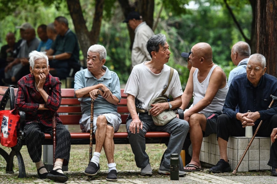 Chine-personnes âgées