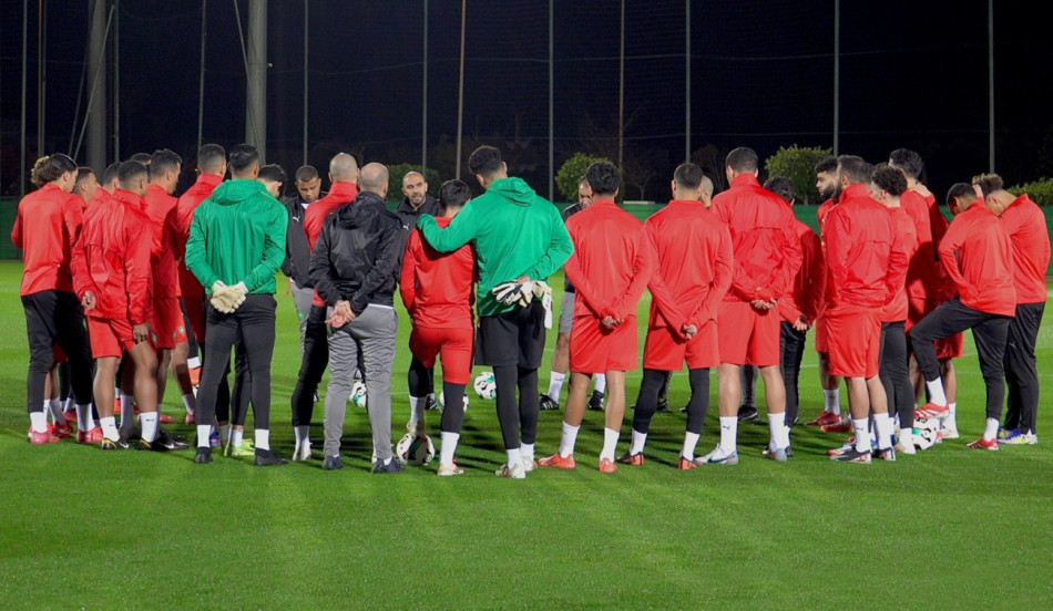 Maroc-Tanzanie: dernière séance d'entrainement des Lions de l'Atlas