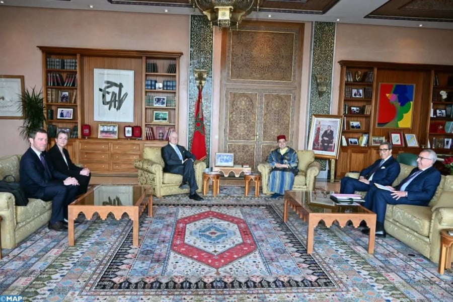 السيد بوريطة رفقة السيد ستافان دي ميستورا المبعوث الشخصي للأمين العام للأمم المتحدة للصحراء المغربية، والسفير الممثل الدائم للمملكة المغربية لدى الأمم المتحدة، السيد عمر هلال