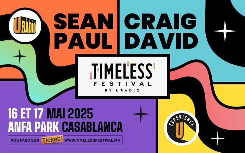 Sean Paul et Craig David à l’affiche du Timeless Festival by Uradio