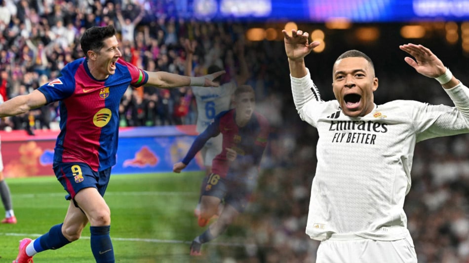 صراع برشلونة والريال يخفي مواجهة ليفاندوفسكي ومبابي  