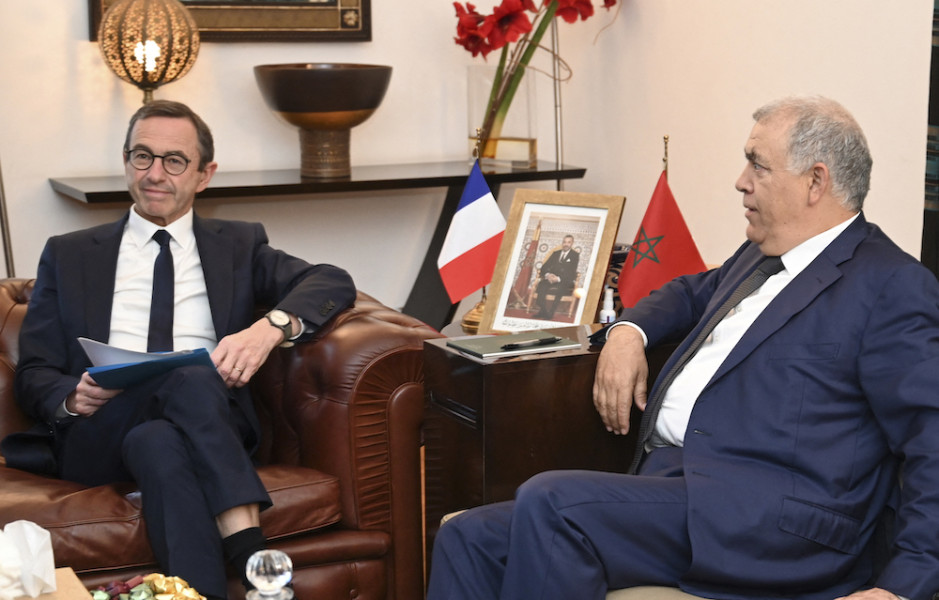 M. Laftit tient à Rabat une réunion de travail avec son homologue français
