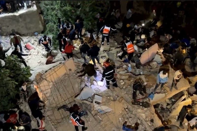 انهيار بناية في فاس 