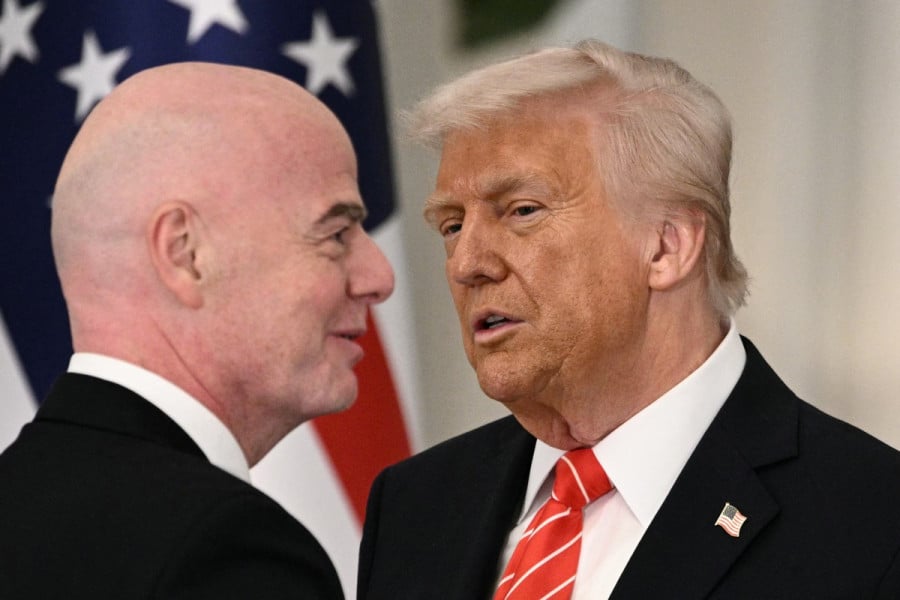 Donald Trump + Gianni Infantino