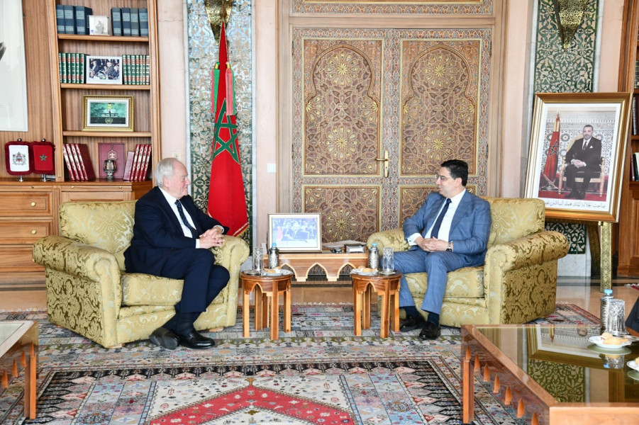 M. Bourita s'entretient à Rabat avec le président du groupe d'amitié France-Maroc au Sénat