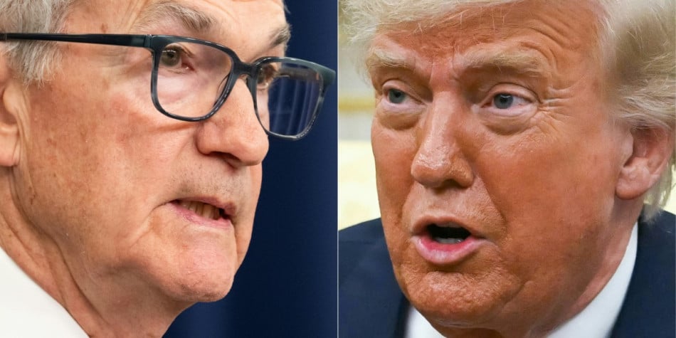 Donald Trump et Jérome Powell
