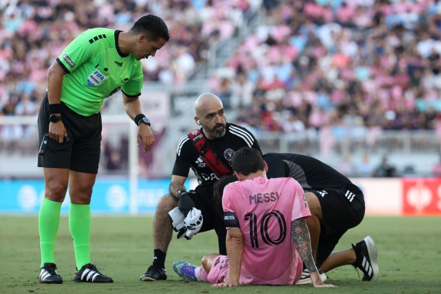 Messi est sorti sur blessure avec l'Inter Miami