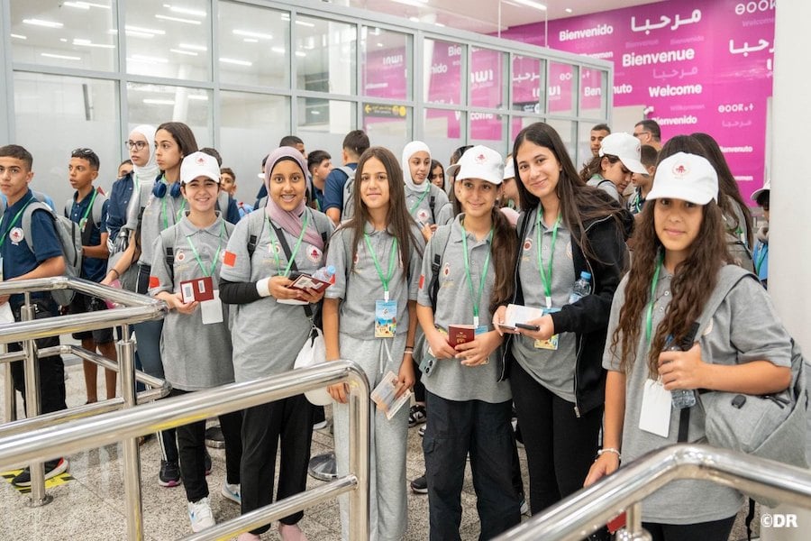 Arrivée à Casablanca d'enfants maqdessis pour participer à la 16e édition des colonies de vacances