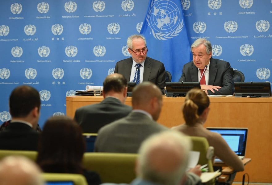 Dujarric et guterres