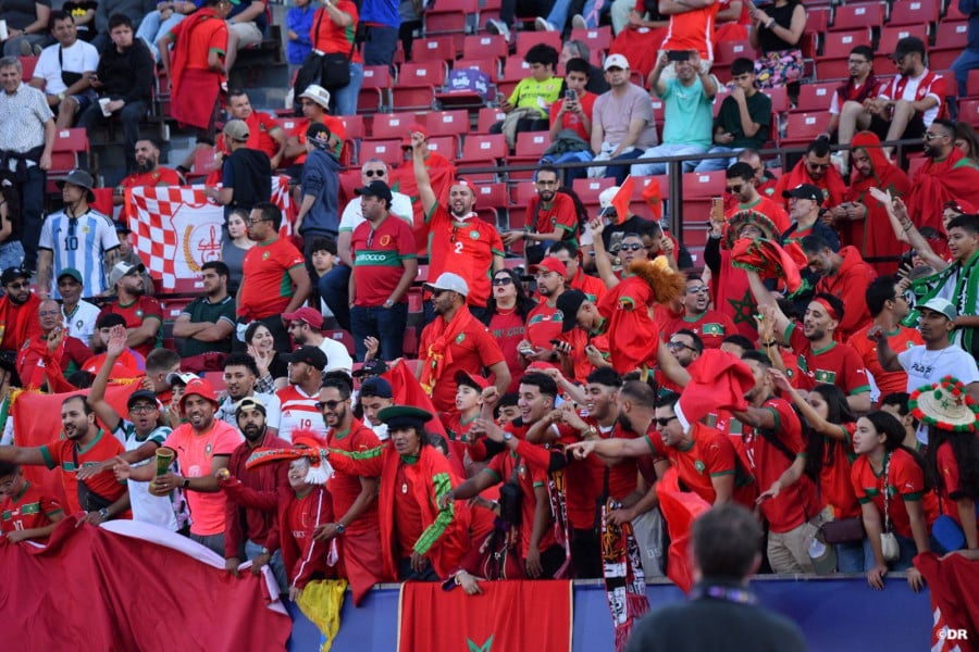 Les supporters marocains au Chili