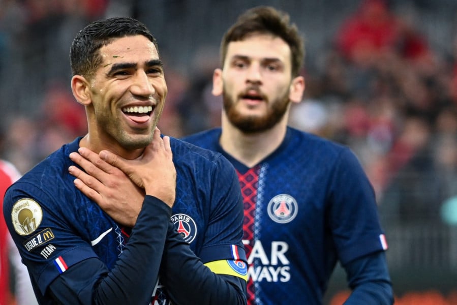 Doublé de Hakimi contre Brest, le PSG reprend la tête de la Ligue 1