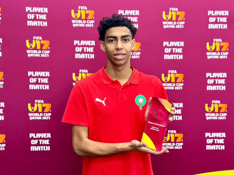 Mondial U17: Chouaib Bellarouch élu homme du match 
