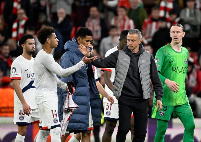 Ligue des champions: le PSG menacé de perdre le fil de sa saison