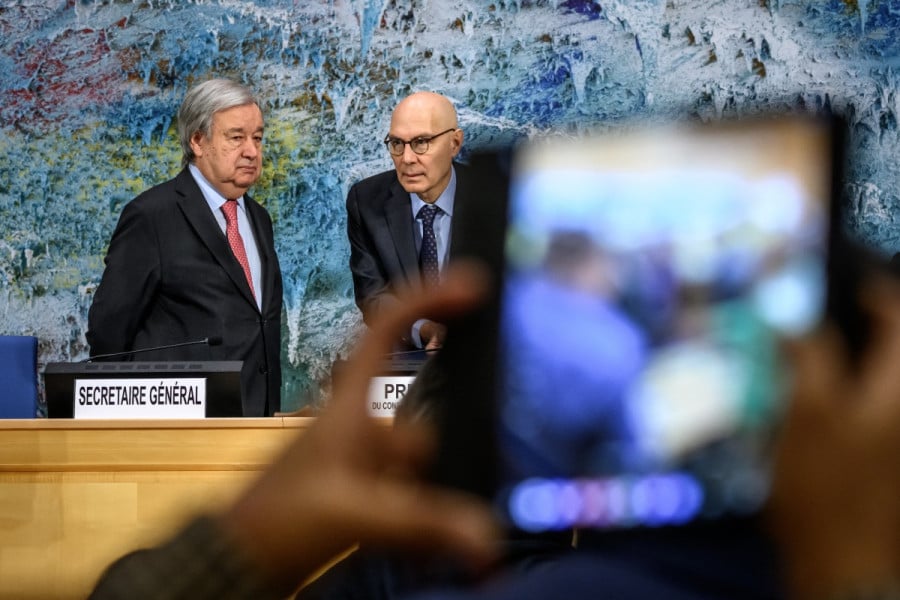  Antonio Guterres   et Volker
