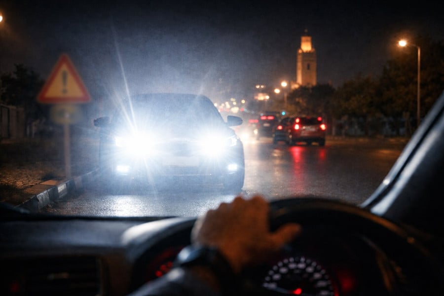 أضواء السيارة