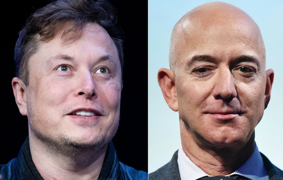 Elon Musk et Jeff Bezos