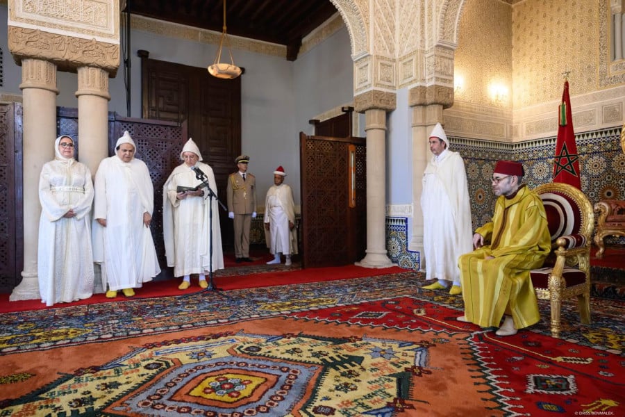 جلالة الملك يستقبل الأعضاء المعينين بالمجلس الأعلى للسلطة القضائية،