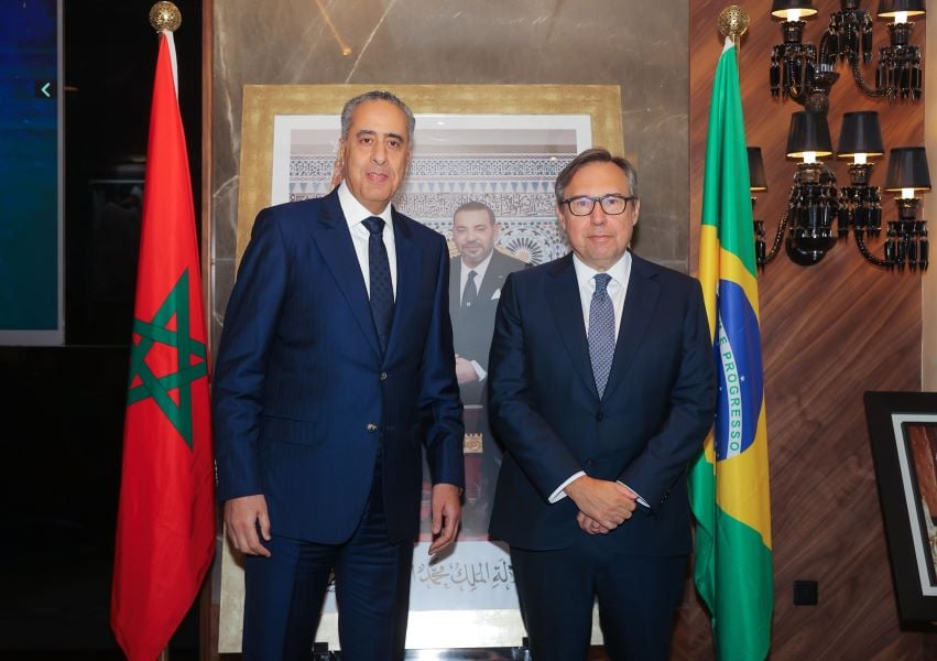 حموشي يستقبل سفير جمهورية البرازيل الاتحادية المعتمد بالمغرب 