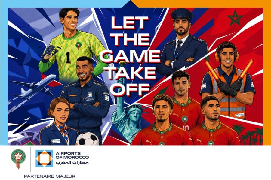 Les aéroports marocains aux couleurs des Lions de l’Atlas