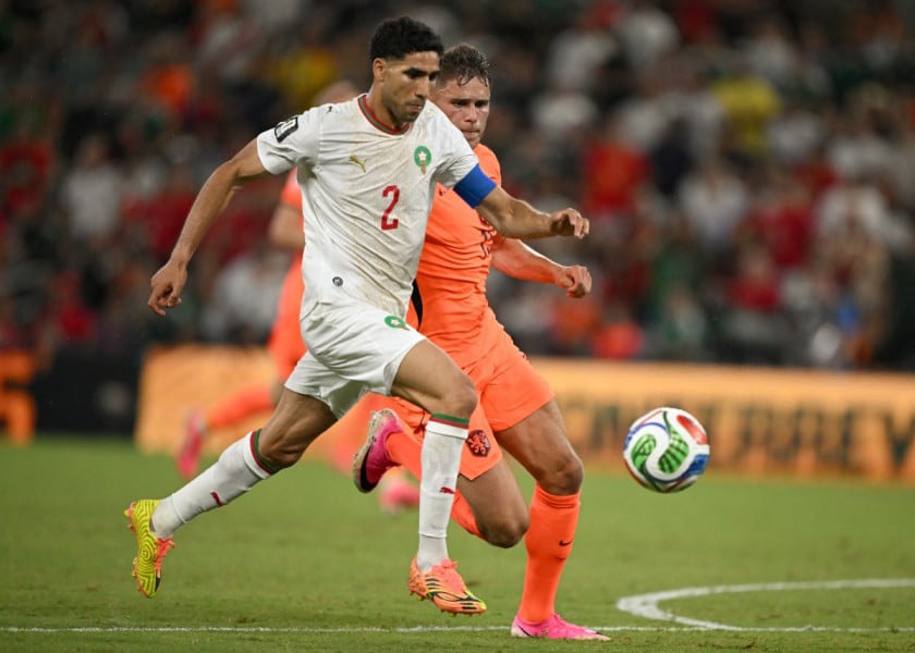 حكيمي بعد الفوز  على المنتخب الهولندي : اليوم نحصد ثمار العمل الجاد