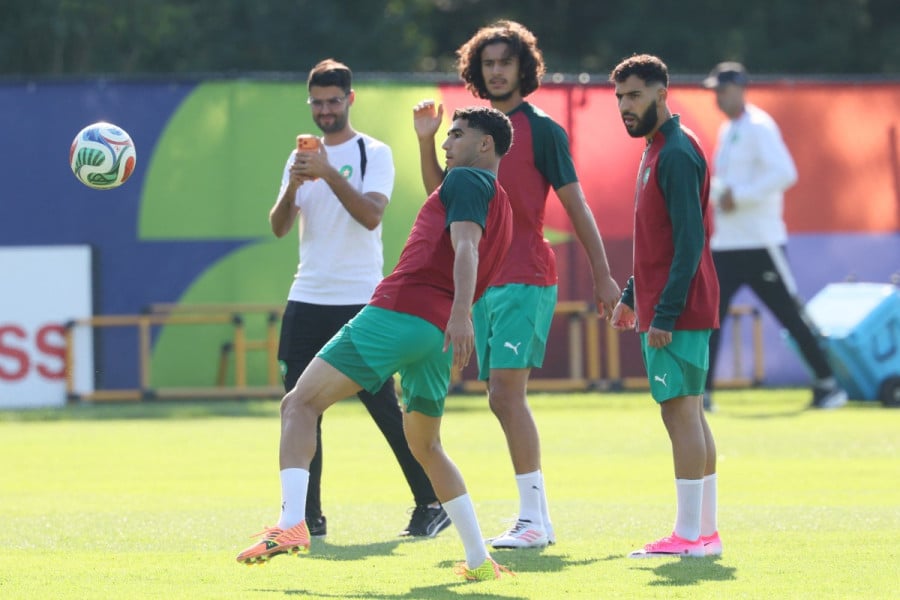 Dernière séance d’entraînement des Lions de l'Atlas avant d'affronter la France