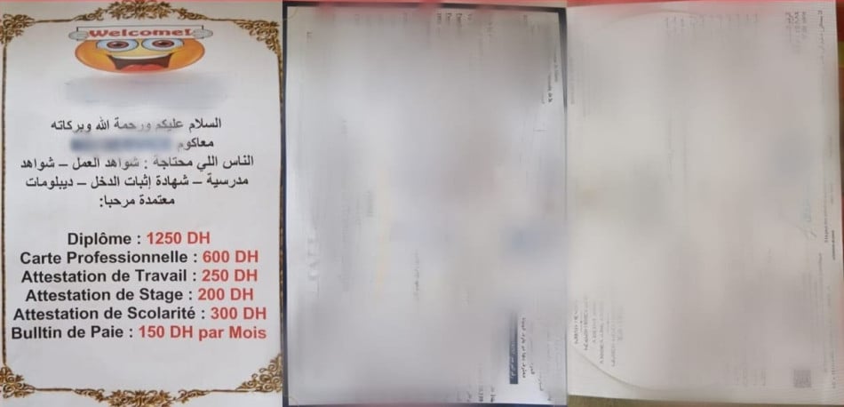 تزوير وثائق رسمية وشواهد دراسية وعرضها للبيع.. توقيف شخص في مكناس