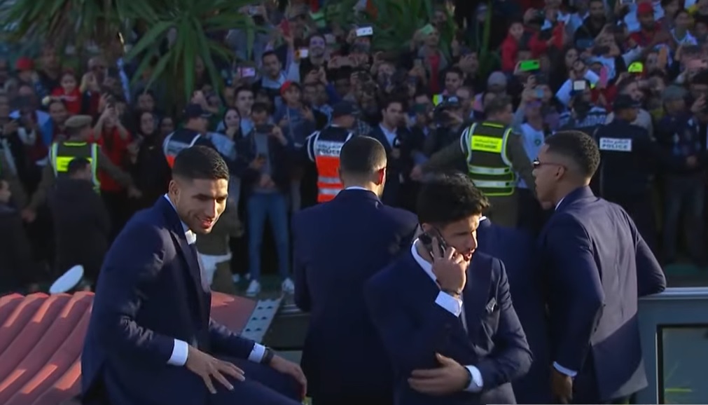 استقبال كبير من الجماهير المغربية للمنتخب الوطني