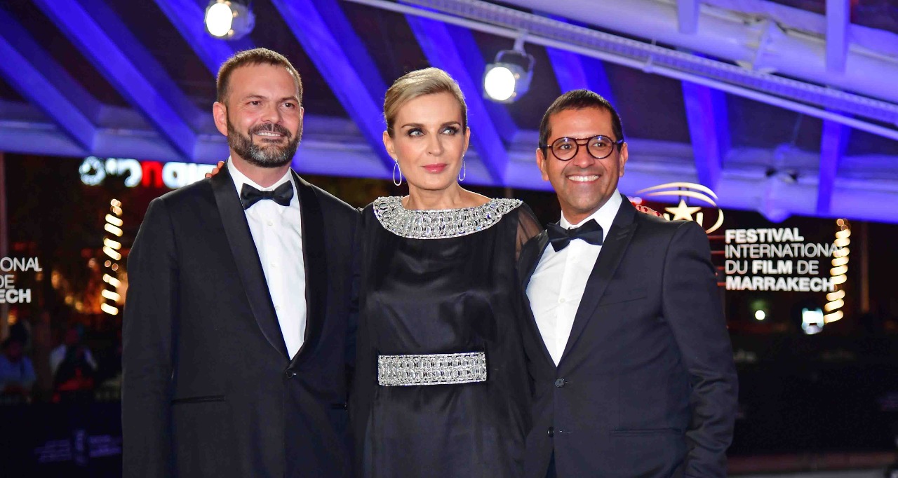 Les membres du comité d'organisation du FIFM Melita Toscan du Plantier, Rémy Bonhomme et Ali Hajji