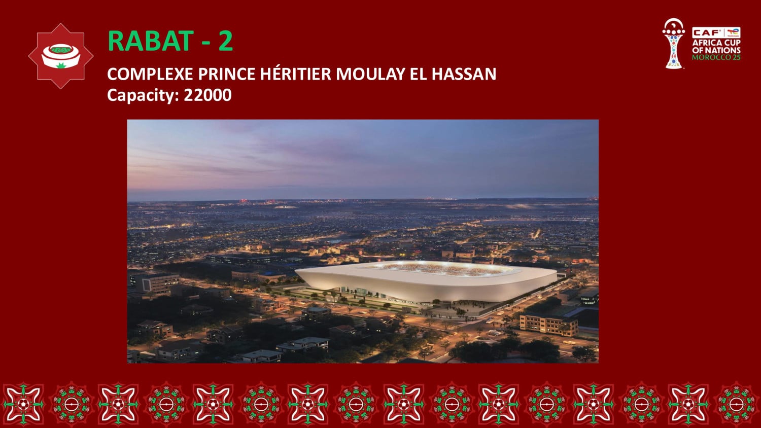 COMPLEXE PRINCE HÉRITIER MOULAY EL HASSAN  Capacity 22000