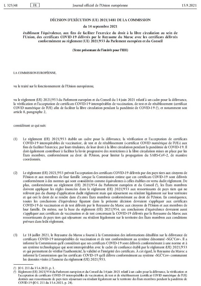 Décision UU