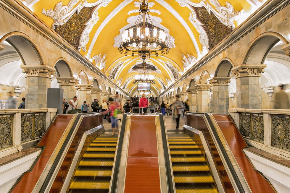 La station komsomol'skaja, Moscou 