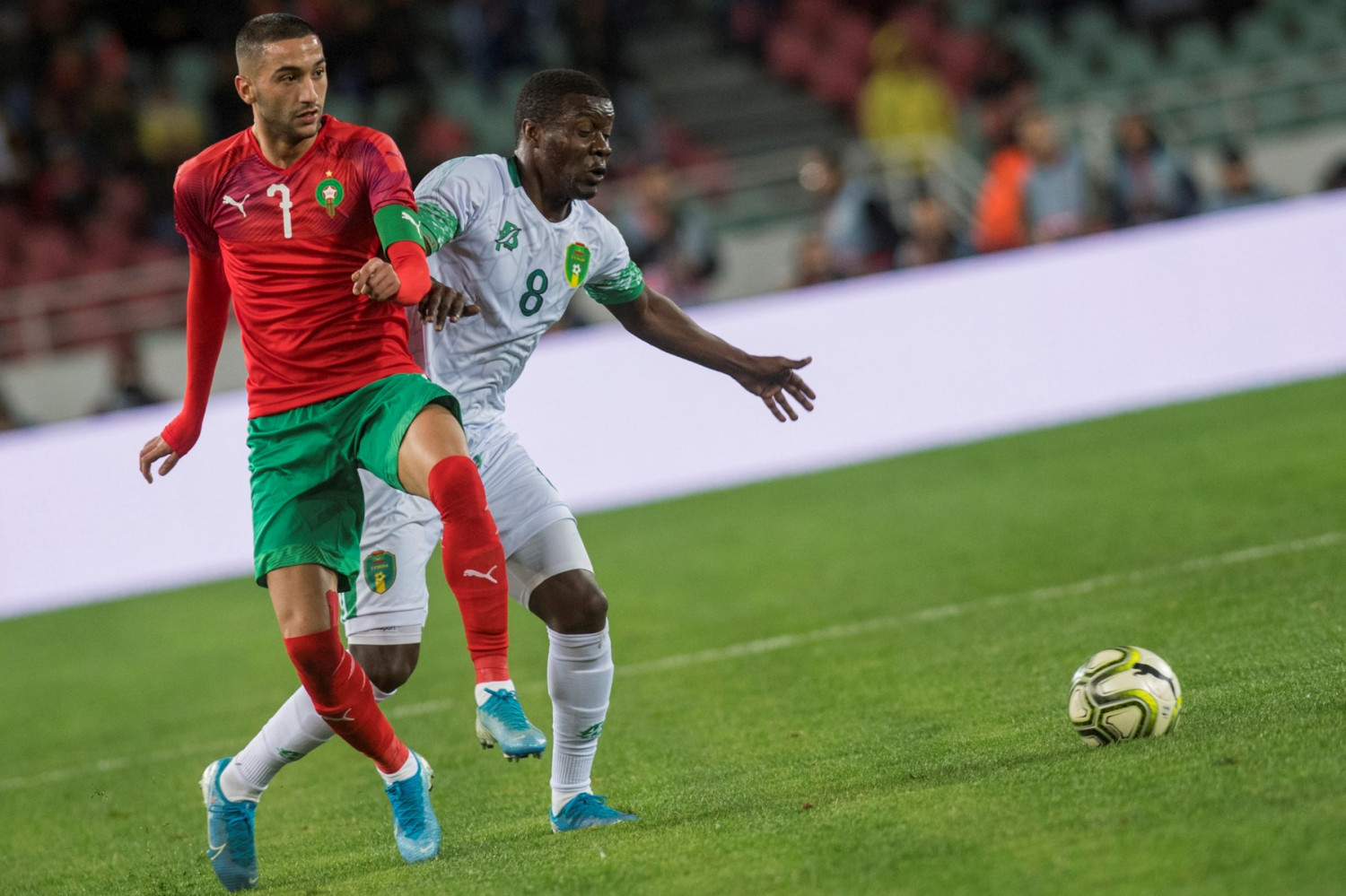 من مباراة سابقة للمنتخب المغربي تصوير/ رزقو عبد المجيد