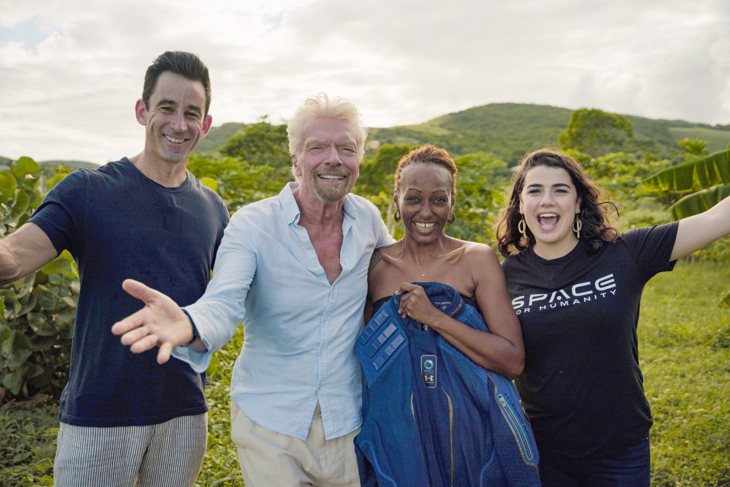 Keisha Schahaff et Richard Branson
